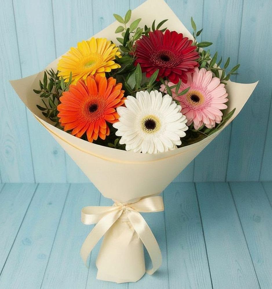 Букет цветов из: Герберы в Лукино