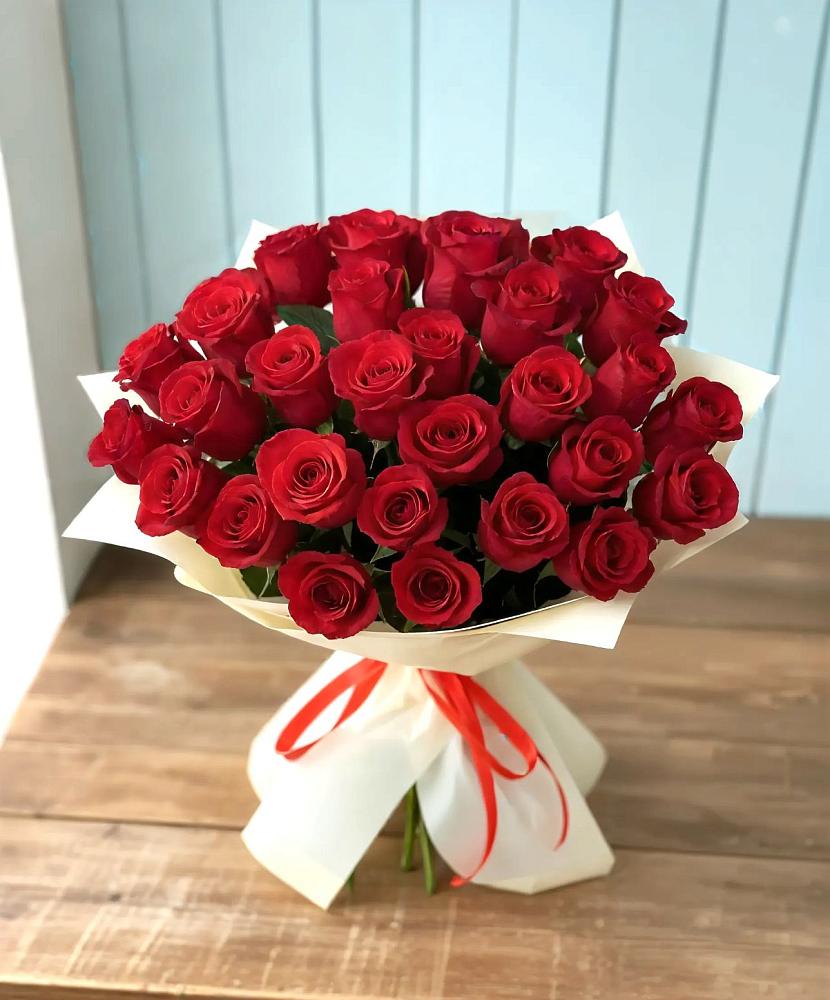 Букет 29 Красных роз в Лукино