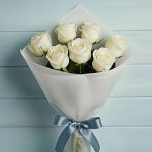 Букет 7 Белых роз Эдлесс Лав #REPLACE_PRED# Лукино