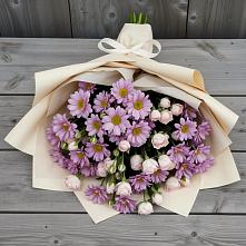 Букет цветов из:  Розы и Хризантемы в Лукино