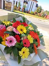 Букет цветов из:  Герберы #REPLACE_PRED# Лукино