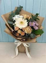 Букет цветов из:  Герберы и Хризантемы в Лукино