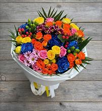 Букет цветов из:  Розы и Хризантемы в Лукино