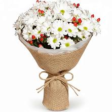 Букет цветов из:  Хризантемы #REPLACE_PRED# Лукино