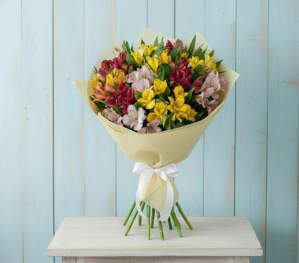 Букет цветов из: Альстромерии в Лукино