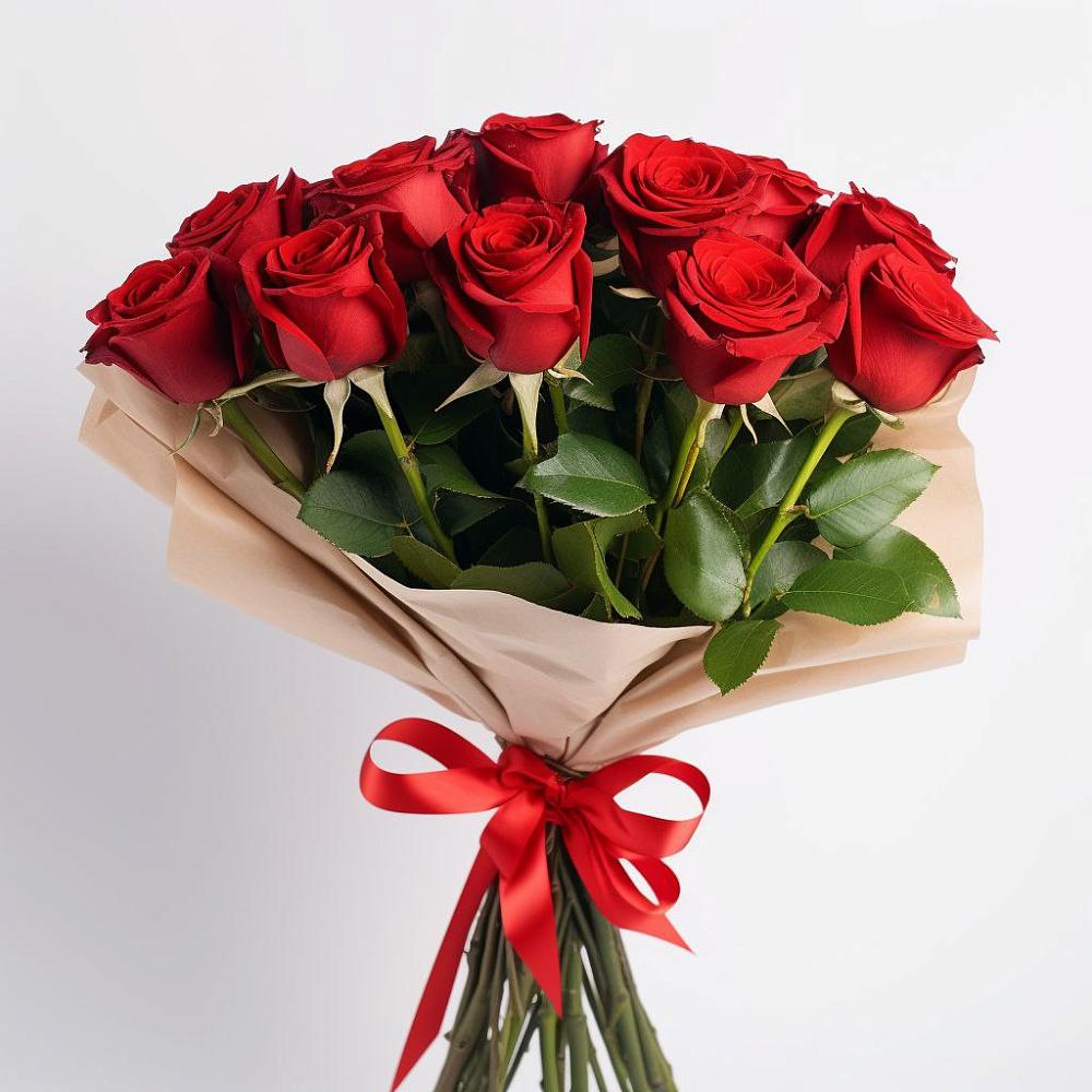 Букет 11 Красных роз Эдлесс Лав в Лукино